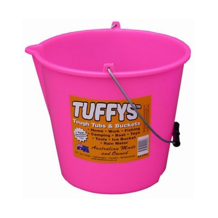 Tuffys Bucket Pink 10L 2