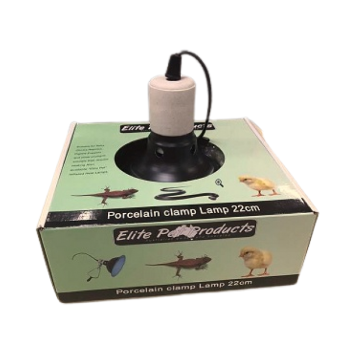 Porcelain Clamp Lamp 22cm