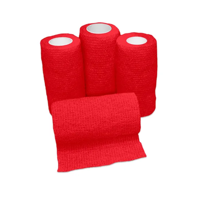 Cohesive Flexible Bandage Red