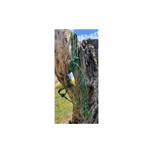 Rope Halter Full Green & Yellow 