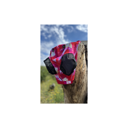 Bugeye Fly Mask W/Tough Mesh Pony Pink Tiedye