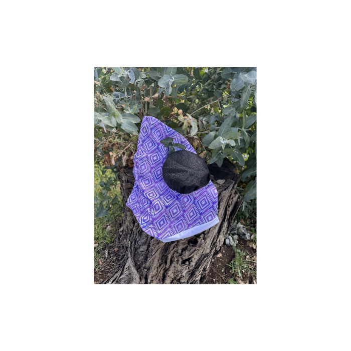 Bugeye Fly Mask W/Tough Mesh Cob Purple Dimonds