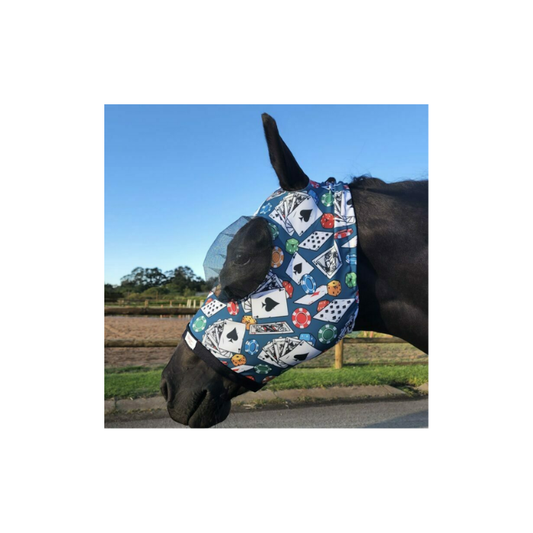 Bugeye Fly Mask W/Tough Mesh Cob Poker