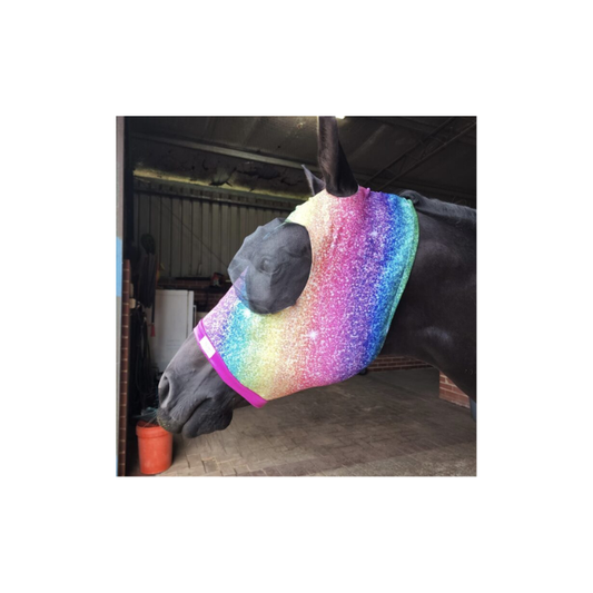 Bugeye Fly Mask W/Tough Mesh Full Rainbow 