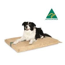 Hessian Dog Bed - Large Thick Foam
